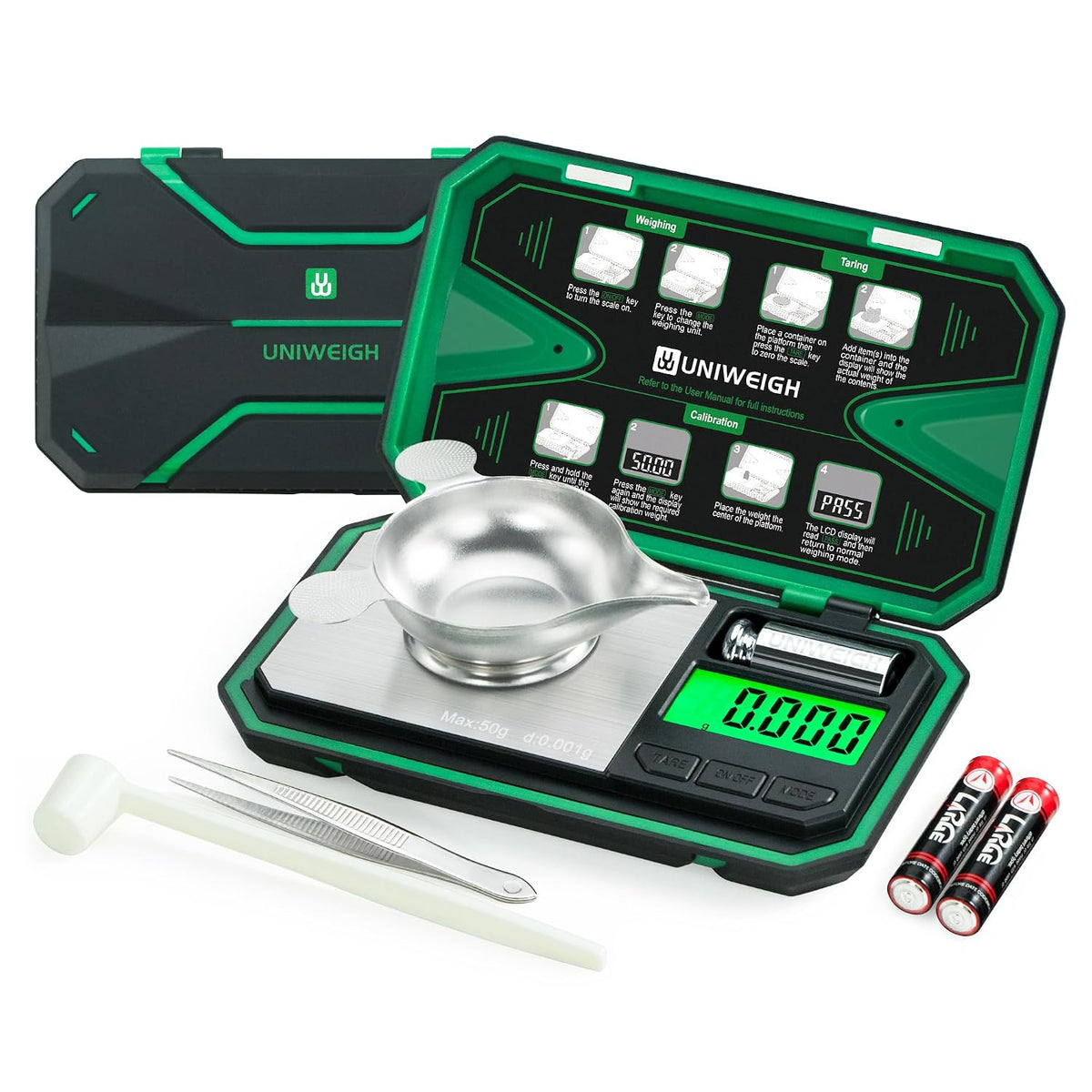 Milligram Scale Precision 0.001g/50g mg Scale for Weighing Powders